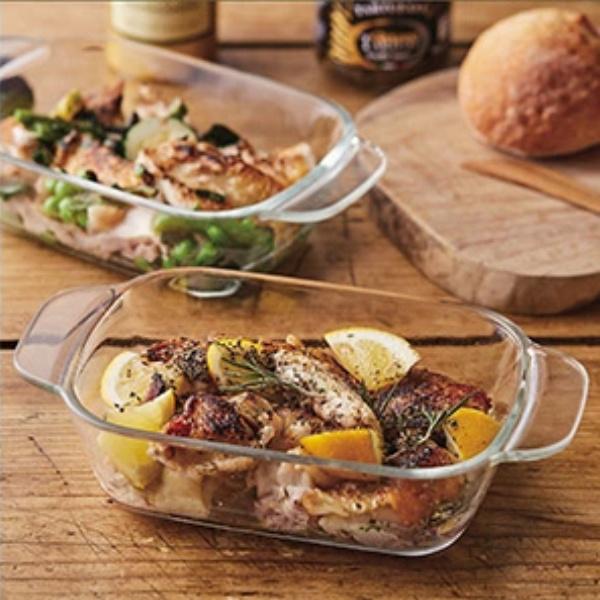 グラタン皿 一人用 16cm Pyrex パイレックス レクタングル 耐熱ガラス