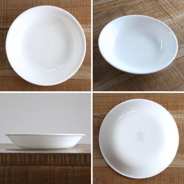プレート 深皿 21.5cm CORELLE コレール 強化ガラス 同柄5枚セット （ 食洗機対応 電子レンジ対応 オーブン対応 カレー皿 パスタ皿 汚れ 落ちやすい 丈夫 メイン料理 おかず カレー パスタ オムライス おしゃれ 上品 ）