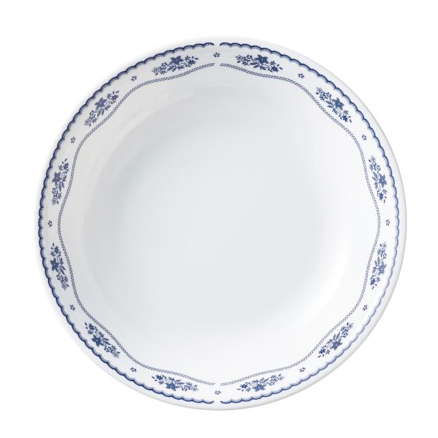 プレート 深皿 21.5cm CORELLE コレール 強化ガラス 同柄5枚セット （ 食洗機対応 電子レンジ対応 オーブン対応 カレー皿 パスタ皿 汚れ 落ちやすい 丈夫 メイン料理 おかず カレー パスタ オムライス おしゃれ 上品 ）