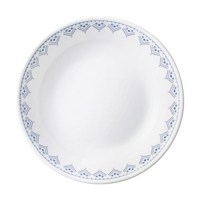 プレート 深皿 21.5cm CORELLE コレール 強化ガラス 同柄5枚セット （ 食洗機対応 電子レンジ対応 オーブン対応 カレー皿 パスタ皿 汚れ 落ちやすい 丈夫 メイン料理 おかず カレー パスタ オムライス おしゃれ 上品 ）