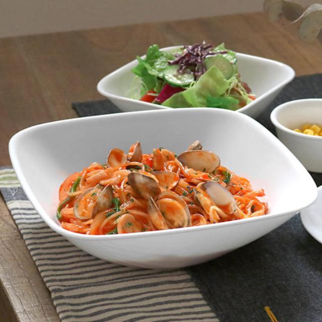 ボウル 22.5cm スクエア コレール CORELLE バイオレットミスト 5個