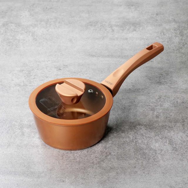 片手鍋 16cm IH対応 VISIONS GOLD Coating ソースパン （ なべ お鍋