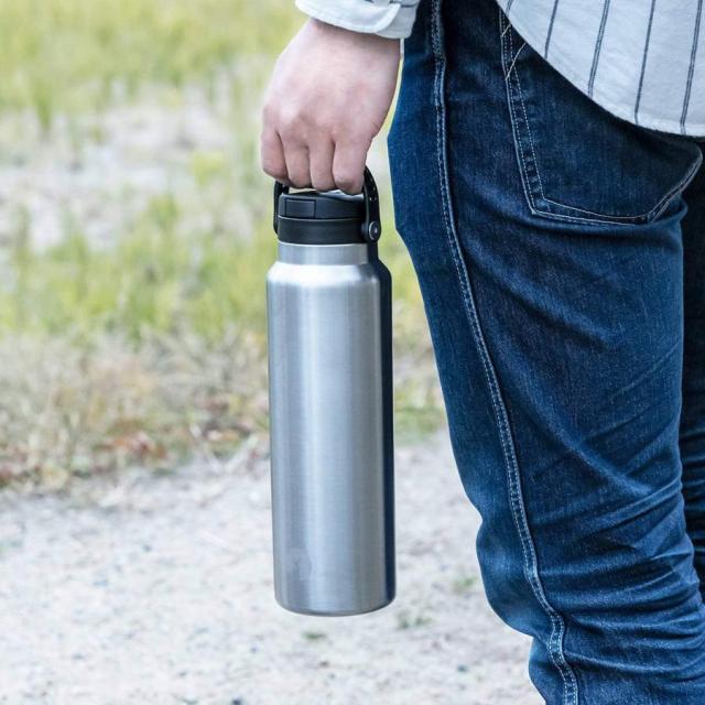 水筒 1L HDボトル ワンタッチ 取っ手付き キャプテンスタッグ