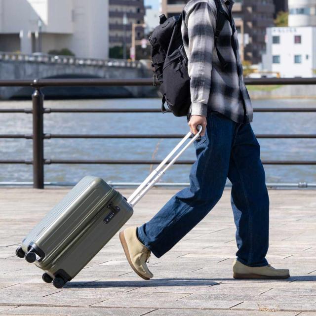 スーツケース 35L TSAロックWFタイプ Sサイズ キャプテンスタッグ （ CAPTAIN STAG トラベル 旅行 キャリーバッグ トラベルハードケース ダブルファスナー TSAロック 超軽量 出張 ）_13