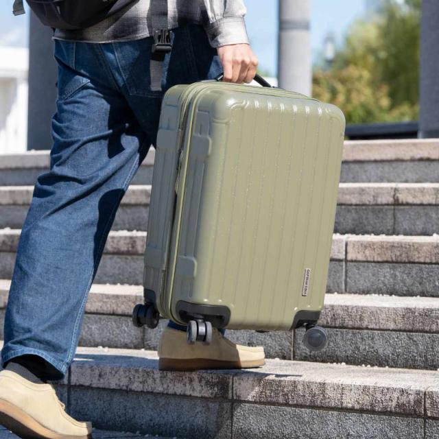 スーツケース 35L TSAロックWFタイプ Sサイズ キャプテンスタッグ （ CAPTAIN STAG トラベル 旅行 キャリーバッグ トラベルハードケース ダブルファスナー TSAロック 超軽量 出張 ）_6