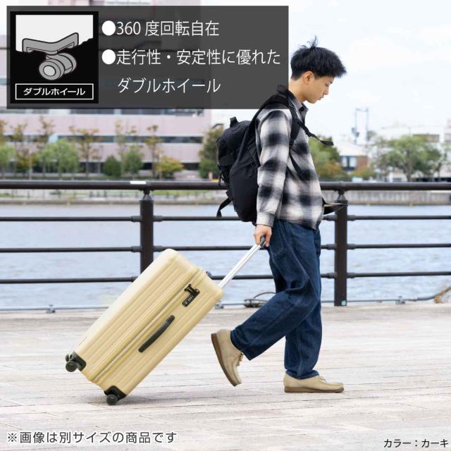スーツケース 35L TSAロックWFタイプ Sサイズ キャプテンスタッグ （ CAPTAIN STAG トラベル 旅行 キャリーバッグ トラベルハードケース ダブルファスナー TSAロック 超軽量 出張 ）_8