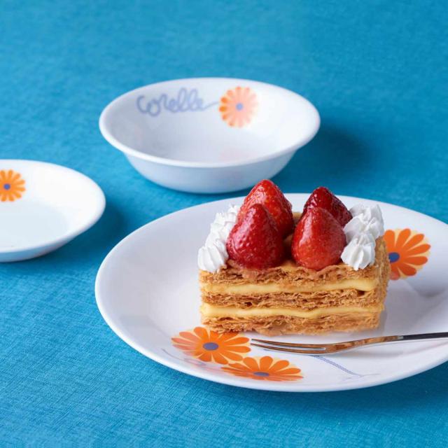 corelle 【コレール】食器セット14点 ガラス製食器 さくらんぼ柄いちご