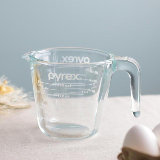 PYREX 計量カップ 500ml 耐熱ガラス 取っ手付き メジャーカップ