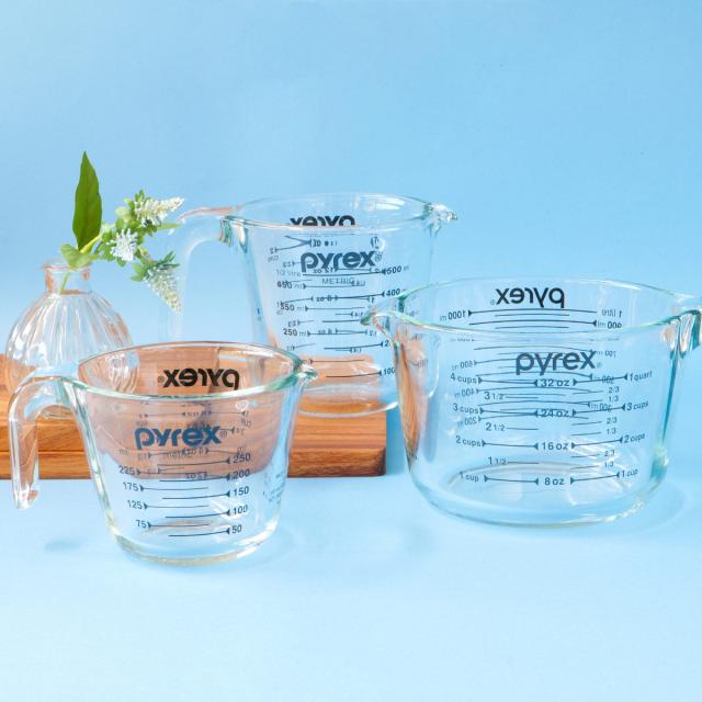 PYREX計量カップ200ml耐熱ガラス メジャーカップ48個セット PYREX 計量カップ 1L 耐熱ガラス 取っ手付き メジャーカップ