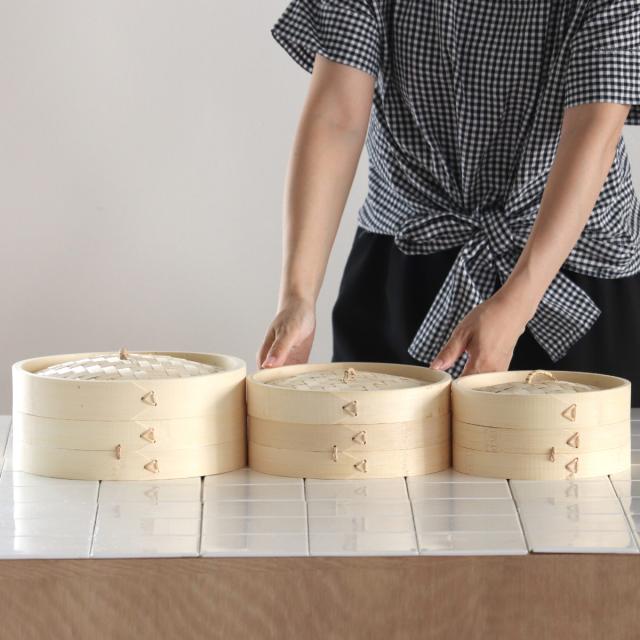 中華せいろ 15cm 竹製 中華家 （ 蒸し器 竹 蒸籠 セイロ 蒸篭 蒸し