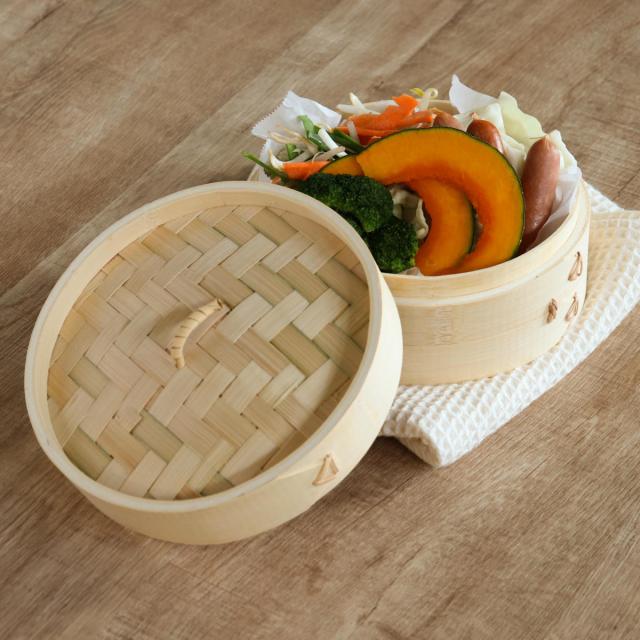 中華せいろ 15cm 竹製 中華家 （ 蒸し器 竹 蒸籠 セイロ 蒸篭 蒸し