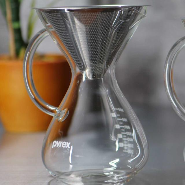 コーヒーサーバー 800ml Pyrex パイレックス ステンレスフィルター付き