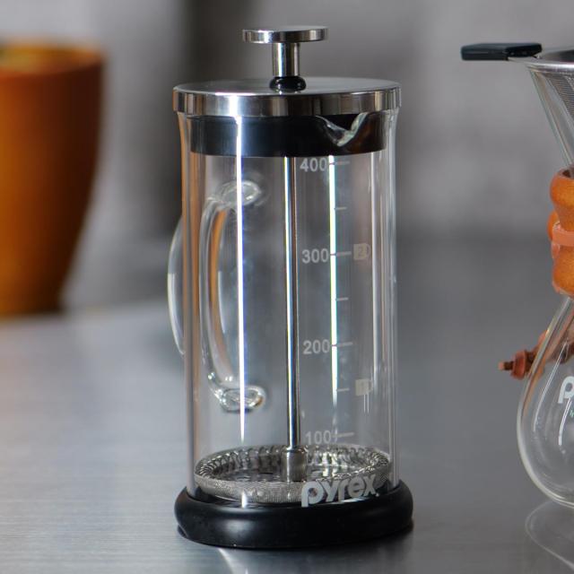 コーヒープレス 400ml Pyrex パイレックス 耐熱ガラス （ フレンチ