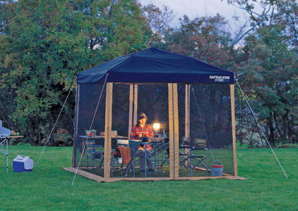 スクリーンパネル　2.5m　キャリーバッグ付 （ キャプテンスタッグ 虫除け 防虫 対策 CAPTAIN STAG アウトドア タープ用 シェード用 キャンプ用品 アウトドア用品 害虫対策 ）