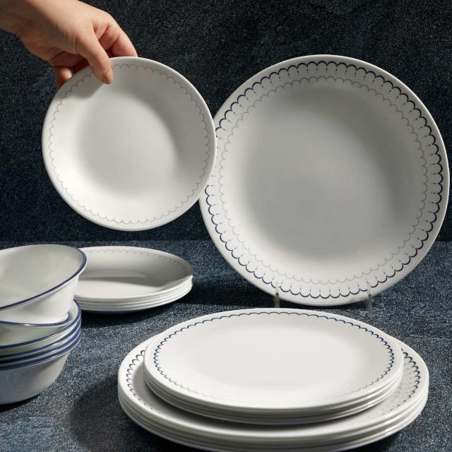 ランチプレート 26cm CORELLE コレールカスピアンレース ランチ皿 大