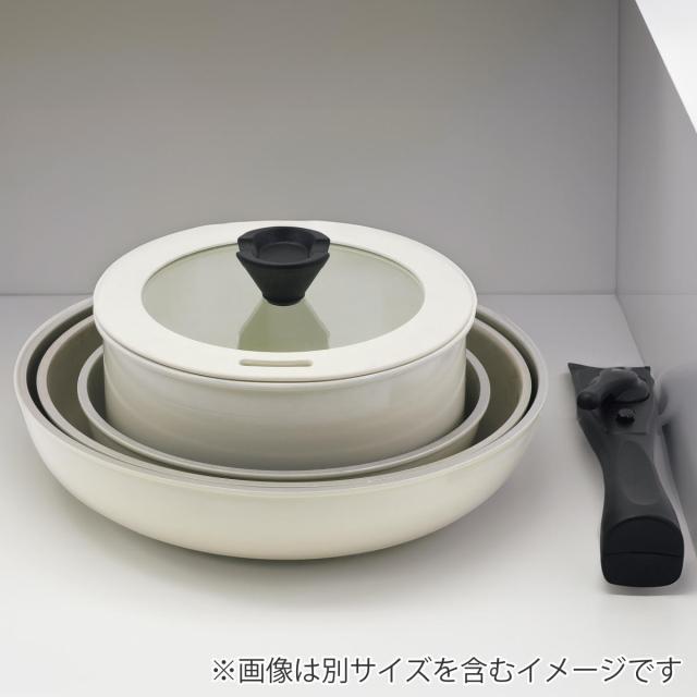 フライパン 鍋 6点仕かける IH相応う トルティーノ 手持ち部分が取れるまかない方御召しもの （ 屁っ放り火相応う 着脱式 炒め鍋 ふっ素産業 オーヴン相応う 他愛もない いため鍋 マルチ食麺麭 陶器産業 軽銀製 玻璃蓋 白いこと ）