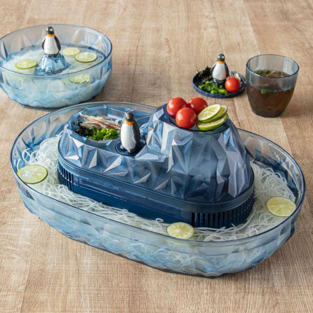 そうめん流し器 M 2〜3人用 流氷 流しそうめん 電池式 流しそうめん機 