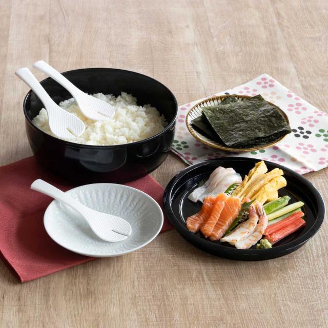 寿司桶 すしパーティー プラスチック 手巻き寿司 5点セット （ 3合