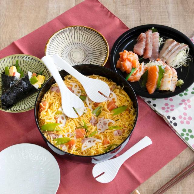 寿司桶 すしパーティー プラスチック 手巻き寿司 5点セット （ 3合