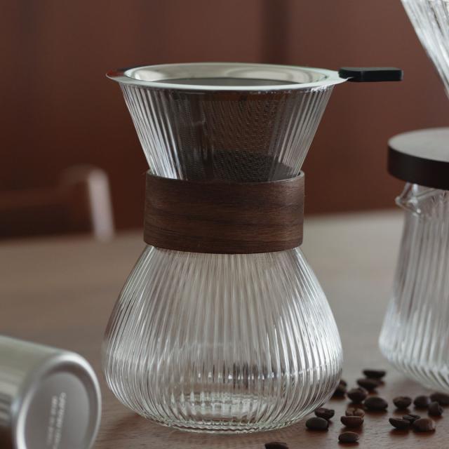 コーヒーサーバー PYREX コーヒーサーバー400mlブラウン ステンレス