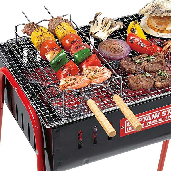 焼き網 串焼き&焼き過ぎ防止アミ300×145 キャプテンスタッグ