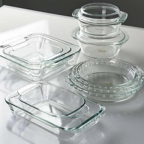 グラタン皿 大皿 23cm パイレックス Pyrex 丸 耐熱ガラス オーブン