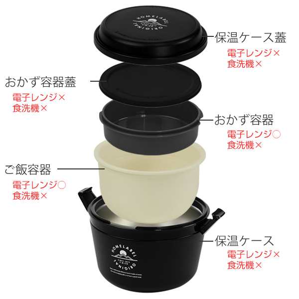 保温弁当箱 弁当箱 ランチジャー どんぶりランチジャー 710ml 2段 （ お弁当箱 保温 保冷 お弁当箱 大容量 レンジ対応 ランチボックス  保の通販はau PAY マーケット - リビングート