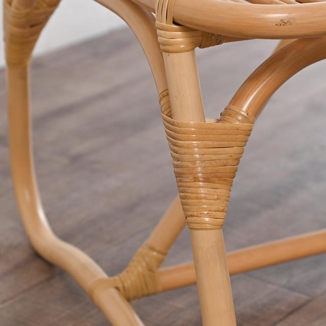 ラタンベンチ ロータイプ クッション付 CALM 幅108cm （ ラタン チェア 