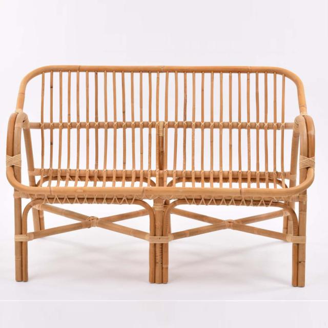ラタン 2Pソファ Breeze コンパクト 幅110cm （ ソファー ラタンソファ