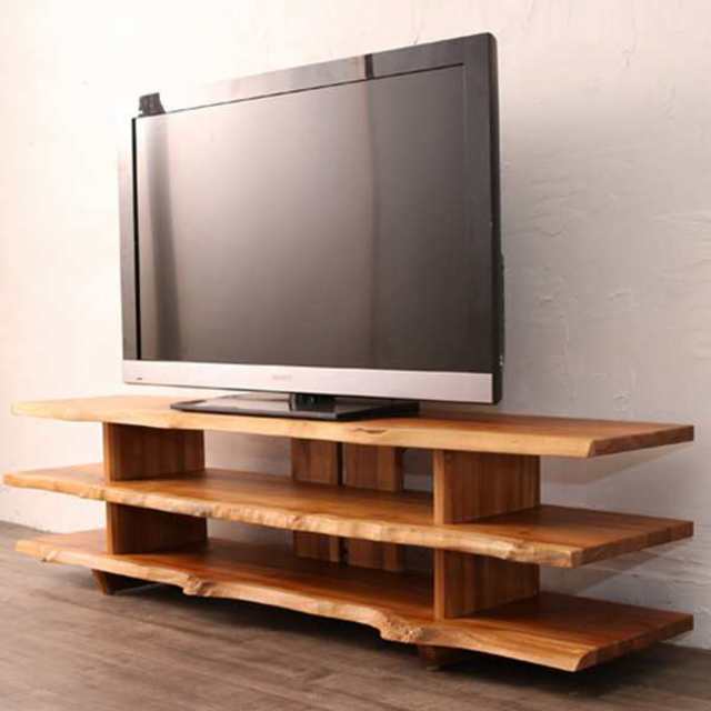 テレビ台 幅150cm ローボード 天然木 チーク無垢板 Breeze （ TVボード TV台 完成品 アジアン ナチュラル AVラック AV収納 リビング収納 テレビラック 大型 ）の通販は