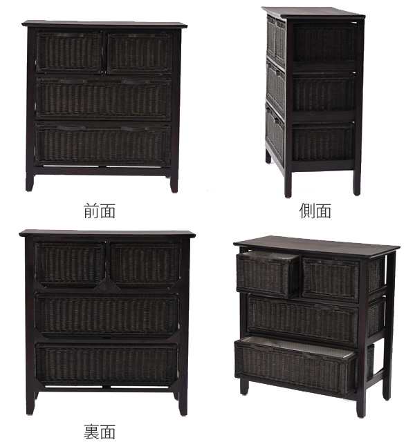 籐ラタン チェスト 家具 タンス 箪笥 3段 ラタン 棚 ラック アジアン家具 楽天市場】【楽天スーパーSALE10%OFF】【値下げSALE】ラタン調