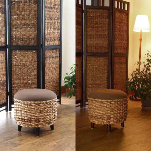 衝立 スクリーン 4連 アジアン家具 Banana Leaf 高さ160cm （ ついたて
