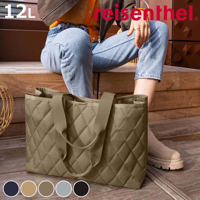 【アウトレット】トートバッグ ライゼンタール CLASSIC SHOPPER L RHOMBUS （ reisenthel トートバッグ 横長 キルティング ポケット 肩掛け マチ付き ビジネス エコバッグ ）の通販は