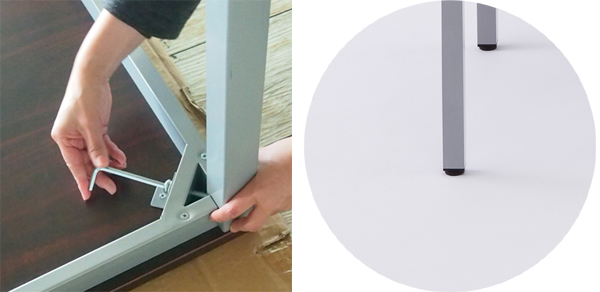 ミーティングテーブル 幅150cm オフィステーブル （ 法人限定 テーブル シンプル ベーシック デスク オフィス 会社 ワークデスク ワークテーブル オフィス家具 事務机 事務用 ）_4