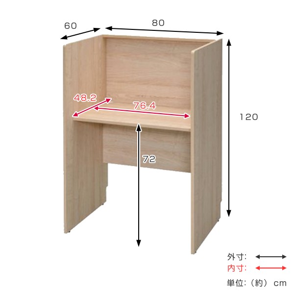 驚き価格 机 デスク 個別学習塾用 間仕切り パネル付き パーテーション