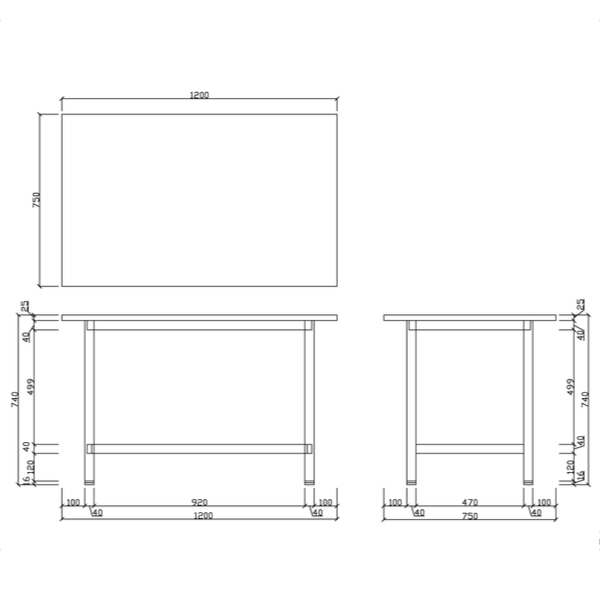 【法人限定】 作業台 幅120cm 奥行75cm テーブル 作業台テーブル DIY ワークテーブル （ 作業机 幅 120 机 作業デスク 工作台 オフィス 簡易テーブル 軽作業 デスク オフィス家具 会社 学校 作業スペース ホワイト ）_3