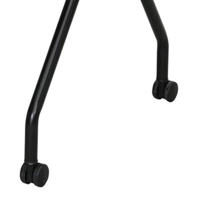 オフィスチェア 4脚セット 座面高47.5cm キャスター付き 折りたたみ （ 法人限定 キャスター付き ミーティングチェア 折り畳み 折りたたみチェア オフィス 会議 椅子 肘なし チェア ）