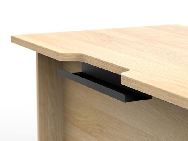 オフィスデスク 幅120×奥行70cm 木製 PLANN （ 法人限定 デスク 事務机 シンプル 机 パソコンデスク ワークデスク 平机 オフィス 会社 木目調 オフィス収納 配線受け 背面化粧仕上げ 事務所 オフィス家具 施設 ）_18