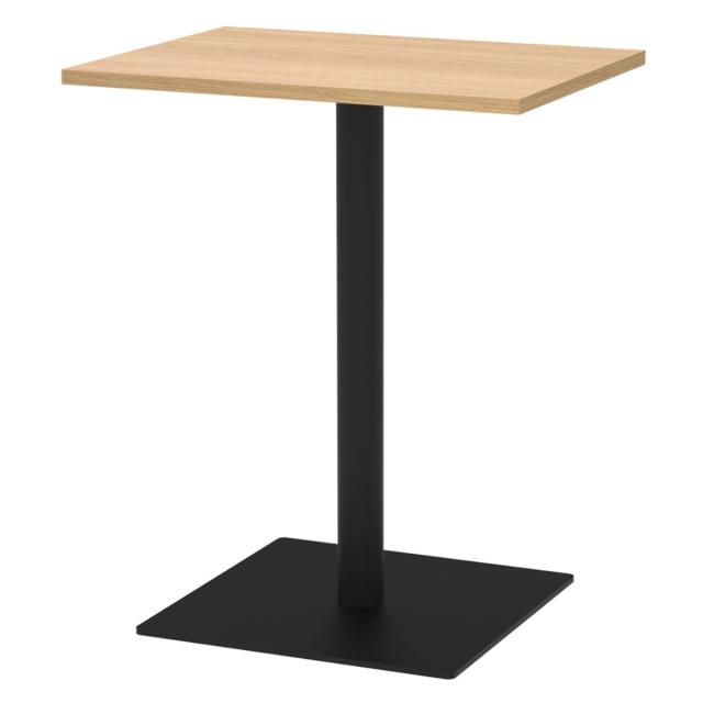 カフェテーブル 角形 幅60×奥行45×高さ72cm リスタ （ 法人限定 オフィス カフェ ラウンジ テーブル コンパクト 木目調 スタイリッシュ ナチュラル シンプル おしゃれ 会議 ミーティング ）_8