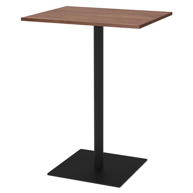 カフェテーブル 角形 ハイタイプ 幅75×奥行60×高さ100cm リスタ （ 法人限定 オフィス カフェ ラウンジ テーブル コンパクト 木目調 スタイリッシュ ナチュラル シンプル おしゃれ 会議 ミーティング ）_7
