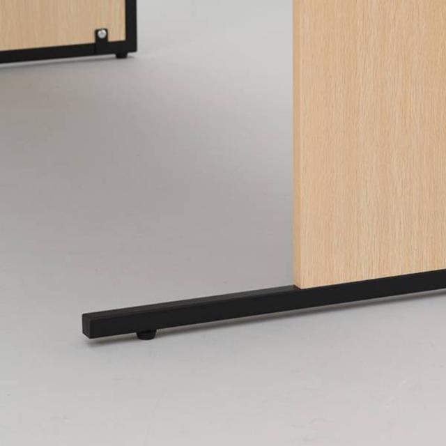 ワークデスク 幅140×奥行70cm 片袖机 メラミン 鍵付き オフィス シンプル （ 法人限定 3段 引き出し付き デスク 事務机 机 パソコンデスク オフィスデスク 木目調 ホワイト 白 ナチュラル ウォールナット 収納 ）_11