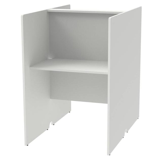 パーソナルブース 幅80cm 対面タイプ PCブース （ 法人限定 デスク 集中 スペース ブース 机 個別 ワークスペース パーテーション コンパクト ブースデスク 配線用切り欠き パーソナル テレワーク オフィスデスク 自習室 個別塾 ）_12