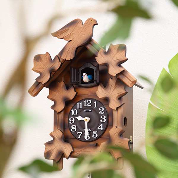 掛け時計 鳩時計 カッコー時計 カッコーメイソン （ 壁掛け時計 振り子時計 アナログ からくり時計 ふいご式 電池式 時報機能 壁掛け リ｜au  PAY マーケット