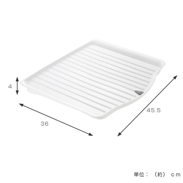 水切りトレー 水切りマット リッチェル ラクール ドレイニングトレー L （ 水切りトレイ キッチンマット シンクマット ディッシュラの通販はau  PAY マーケット - お弁当グッズのカラフルBOX