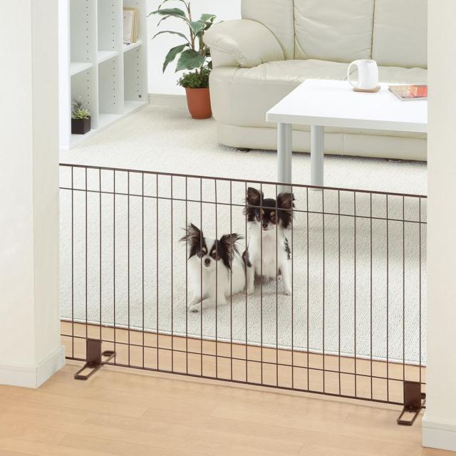 ペットゲート スタンド 簡易ペットゲート 幅120cm （ ドッグフェンス ドッグゲート ペットフェンス 柵 犬 ペットグッズ ペット ドッグ ゲート 安全柵 間仕切り 仕切り 衝立 ガード 玄関 ドア 飛び出し 階段 庭 ）