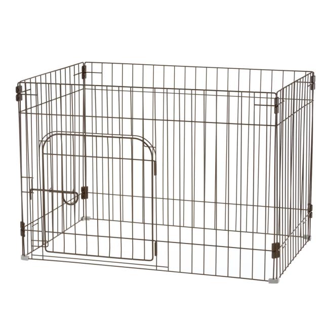 ペットサークル カスタムペットサークル 4面 入口付 86.5×53.5×60cm （ ケージ ペットケージ ドッグサークル ペット用 リッチェル ペットフェンス 犬 サークル ペット用品 幅86cm 超小型犬 小型犬用 ）_9