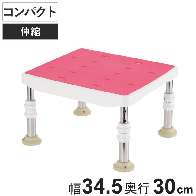 浴槽台 すべり止め 浴そう台 N 防カビプラス コンパクト 1525 （ 踏み台 ステップ 風呂 浴槽内 椅子 介護用 半身浴 入浴 高さ15〜25cm リッチェル 浴槽 ステップ台 ゴム足 滑り止め 転倒防止 福祉 介護 入浴補助 ）