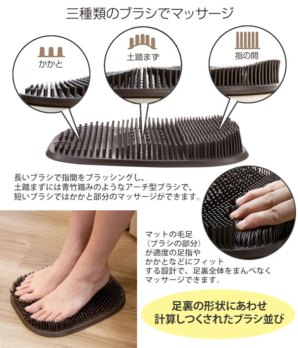フットケアマット ハユール フットブラシ 足裏ブラシ マッサージグッズ 足裏 マッサージ ブラシ フットケア 足裏ケア 角質ケア 角質 の通販はau Pay マーケット お弁当グッズのカラフルbox