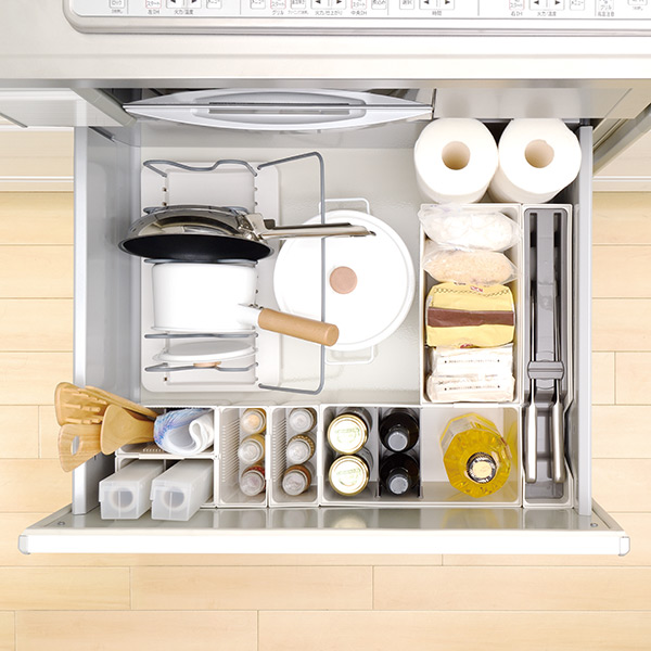 キッチン収納ケース フリーポケット Ss システムキッチン 引き出し用 トトノ 縦置き横置き 収納ボックス 整理ケース フリーケース 連の通販はau Pay マーケット リビングート