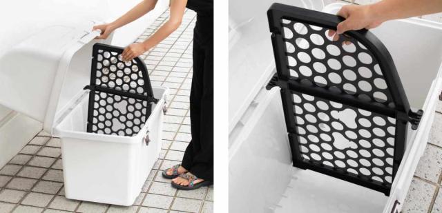 ゴミ箱 220L 屋外 トラッシュコンテナ （ ごみ箱 220リットル コンテナ 大容量 大型 分別 ダストボックス 収納 屋外収納 大型分別容器 ベランダ 軒下 ゴミ箱 20リットル）_13